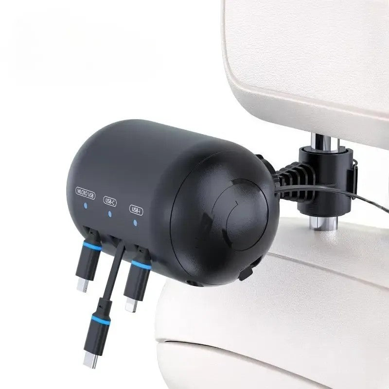 4-in-1 Retractable Backseat Charging Hub - view 2