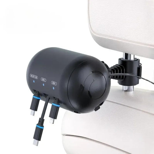 4-in-1 Retractable Backseat Charging Hub - view 2